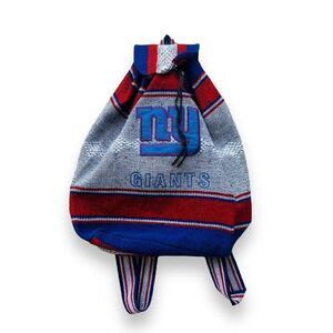 NY Giants Mexican Blanket Embroidered Backpack Grey / Red / Blue